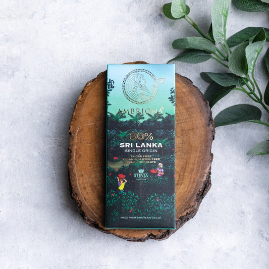 80% Dark Chocolate from Sri Lanka | Sugar & Gluten Free